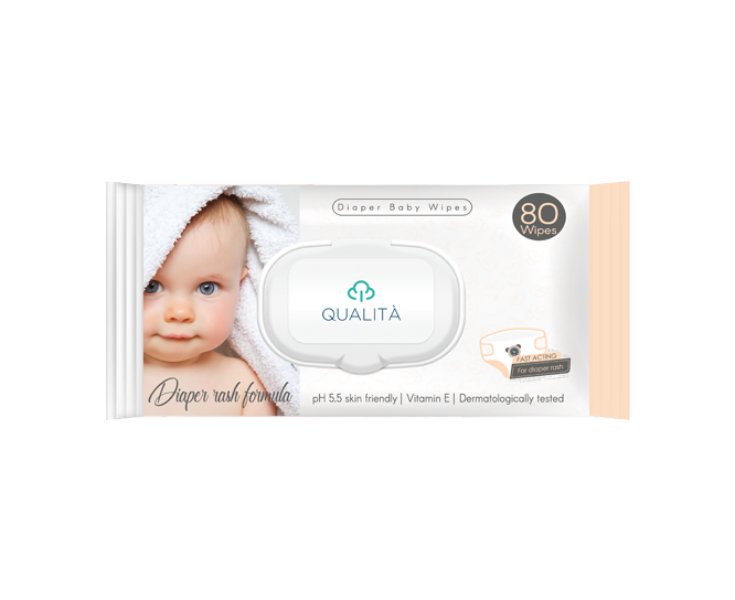 Qualita baby wipes Zinc 80 pcs