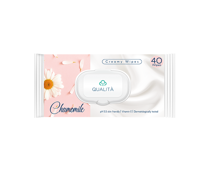 Qualita wet wipes Chamomile 40 pcs