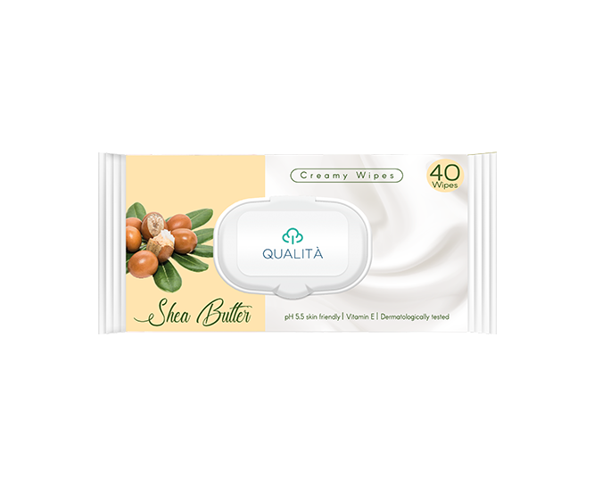 Qualita wet wipes Shea butter 40 pcs