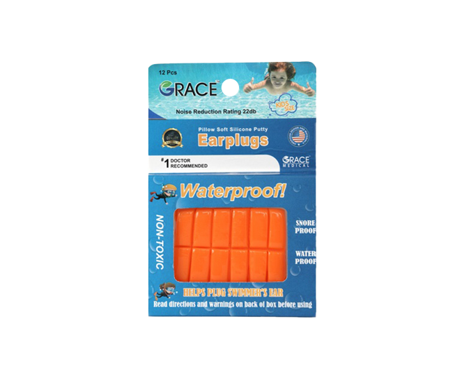 Grace Flexible earplugs for children, 12 pieces