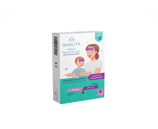 [QU-0025] كواليتا كمادات جل خافضة للحرارة - للكبار و الاطفال