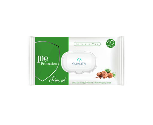 [QU-0006] Qualita antiseptic wipes Pine oil 40 pc