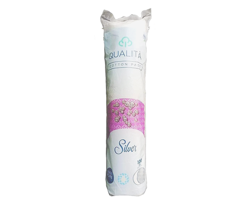 [QU-0020] Qualita cotton pads Silver 100 pcs