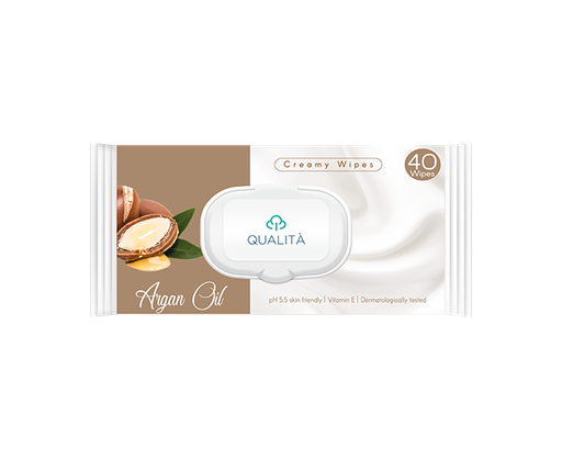 [QU-0017] Qualita wet wipes Argan oil 40 pcs