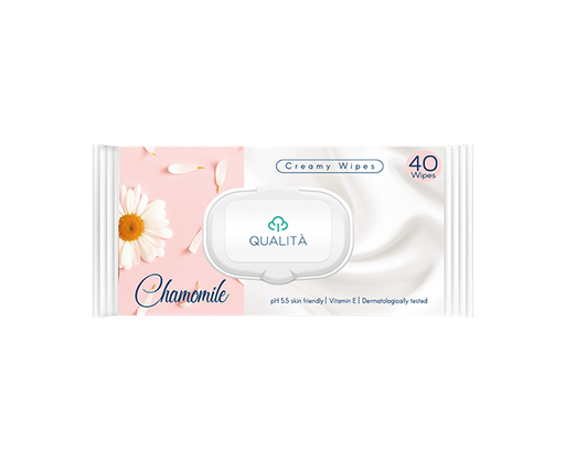 [QU-0018] Qualita wet wipes Chamomile 40 pcs