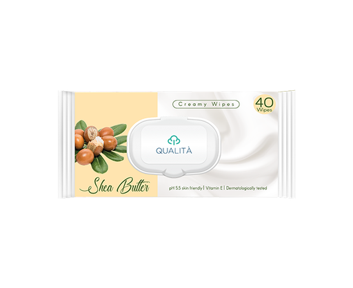 [QU-0019] Qualita wet wipes Shea butter 40 pcs