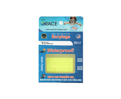 [GR-0008] Grace Flexible earplugs for children, 6 pieces